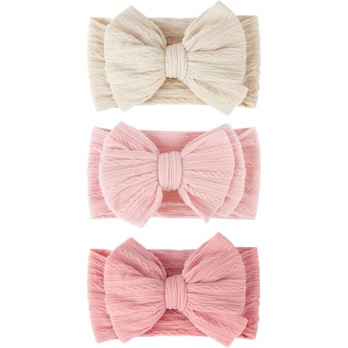 Baby Bows Headbands Nylon Baby Girl Headbands Soft Handmade Hairbands Toddler Hair Accessories for Girls Baby Newborn Infant Kids