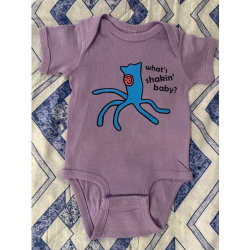 Coraline Squid Onesie "What's Shakin' Baby" | Boy or Girl Unisex | Preemie to 24m Sizes | Long or Short Sleeve / Multiple Tie Dye Options