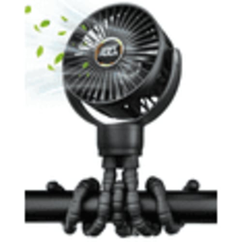 FrSara Portable Baby Stroller Fan,Stroller Fan Clip On for Baby, Safe and Quiet,4000mAh, Baby Fan for Stroller and Car Seat, 3-Speed Adjustable,Suitable for Desks,travel,Bicycles,Camping- Black