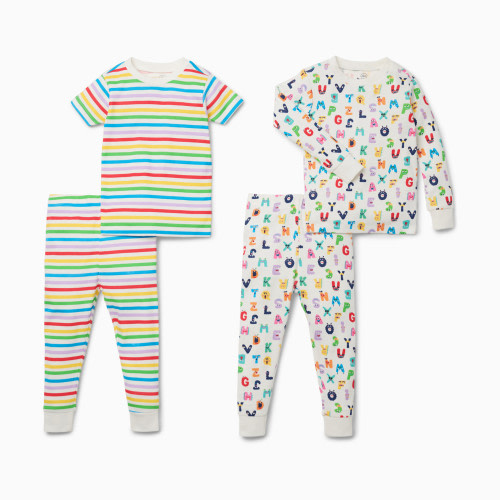 Small Story Pajamas Set 2 Pack - Alphabet Monsters, 18 M