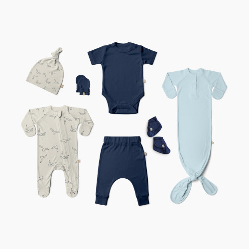 Goumi Kids x Babylist 7-Piece Layette Gift Set - Indigo
