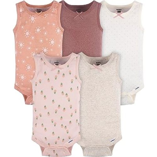 Gerber baby-girls Multi-pack Sleeveless Onesies Bodysuit