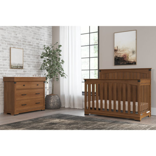 Child Craft Redmond Convertible Crib, Dresser and Dressing Kit 3-Piece Nursery Set
