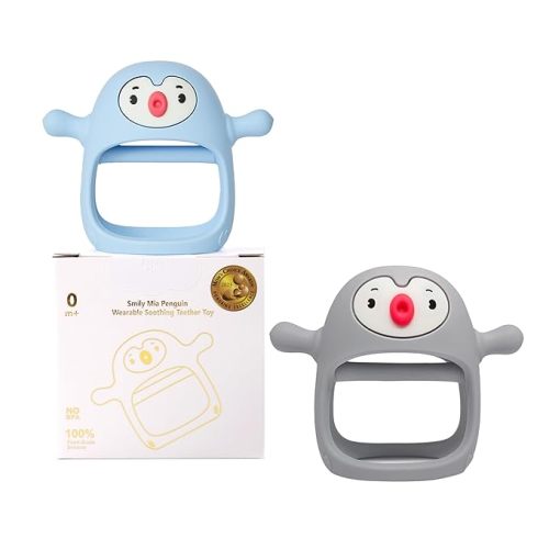 Smily Mia 2pack Penguin Teether for Babies