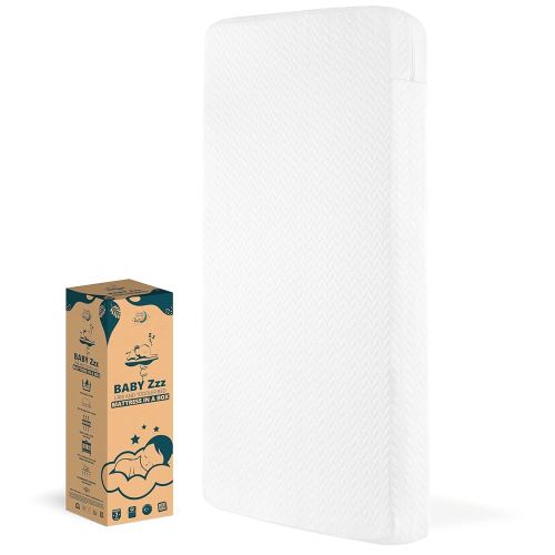 Dream On Me Baby Zzz 5” Crib Mattress, GREENGUARD Gold & JPMA Certified, Water-Resistant Sleep Surface, Machine Washable Cover, Fits Standard Cribs & Toddler Beds