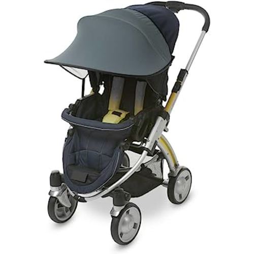 Manito Sun Shade for Strollers and Car Seats (Khaki Grey) UPF 50+