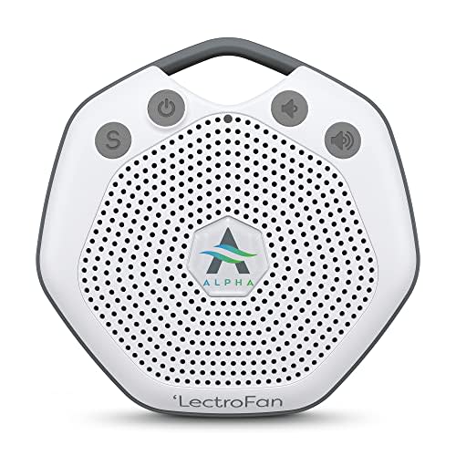 Adaptive Sound Technologies LectroFan Alpha Portable Sleep Sound Machine - Rechargeable White Noise Machine for Crib, Stroller, Car Seat & More - 7 Non-Looping Sounds - for Travel, Bedroom, Nursery