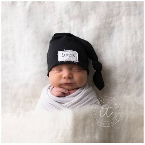 Gift for baby, Black,newborn gift,Personalized baby hat, baby name hat, hospital hat, babyshower, baby gift, macknbean, preemie hat, newborn