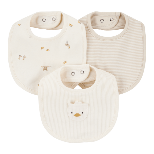 Ivory Baby 3-Pack Duck Bibs | Carter’s Oshkosh Canada