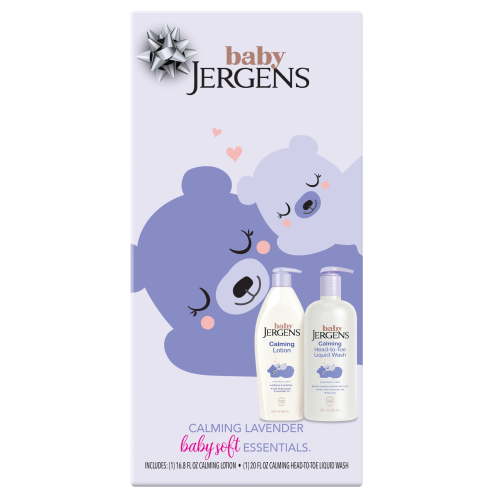 Baby Jergens Duo for a Calming Routine, Head to Toe Liquid Baby Wash and Calming Lotion, Value Gift Pack