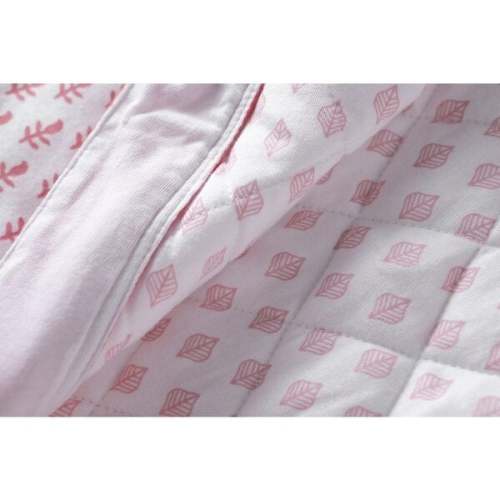 Block-Printed Winter Weight Sleep Sack, Pink City - Malabar Baby | Maisonette