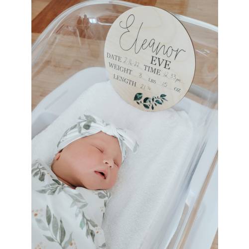 Baby Birth Stat Sign Personalized Birth Announcement Sign - Etsy