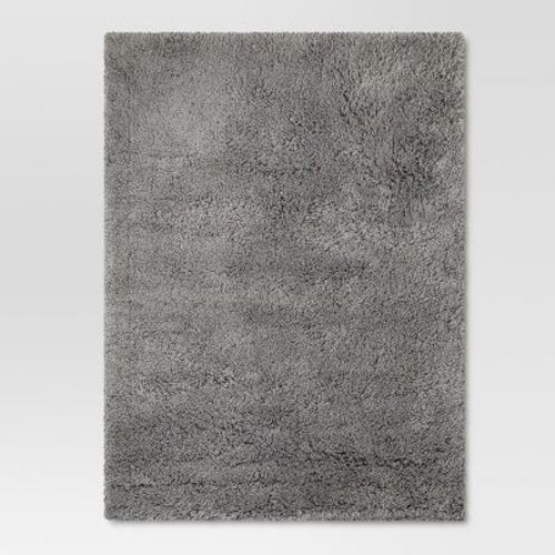 5'x7' Plush Shag Washable Rug Gray - Room Essentials™