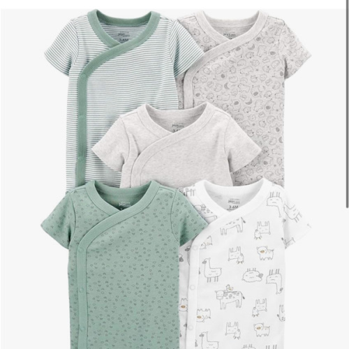 Simple Joys by Carter's unisex-baby 5-pack Side Snap Short-sleeve Bodysuit