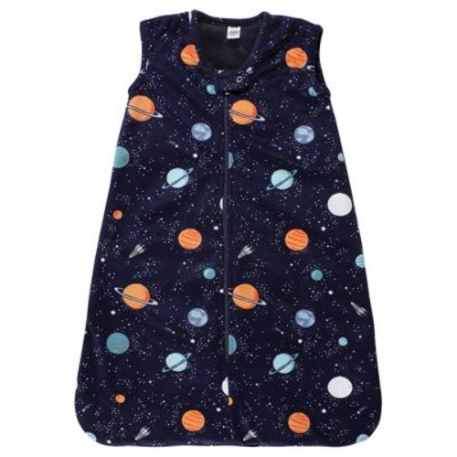 Hudson Baby Plush Faux Fur Sleeping Bag, Wearable Blanket, Space, 12-18 Months