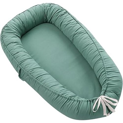 Baby Lounger for Newborn, Portable Infant Nest for 0-24 Months, Soft Breathable Co Sleeper for Bed & Floor, Infant Lounger Baby Essentials for Travel and Home
