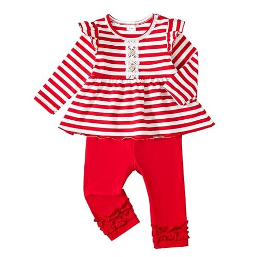 Baby Girl Clothes Toddler Girl Outfits Ruffle Shirt Pants Cute Infant Outfit Set Baby Girl Fall Winter Clothes