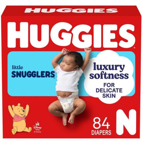 Huggies Little Snugglers Gentle Protection Diapers - Newborn - 84ct