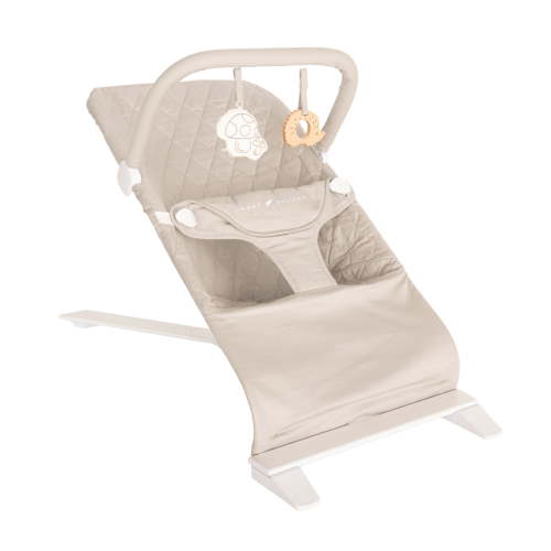 Baby Delight Alpine Deluxe Portable Baby Bouncer, for Infants 0-6 Months, Organic Sesame