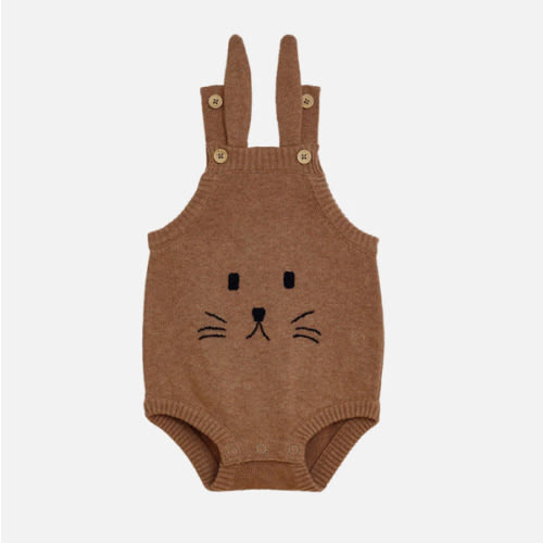 Miann & Co Baby - Bunny Bodysuit - Café Au Lait | MIANN & CO