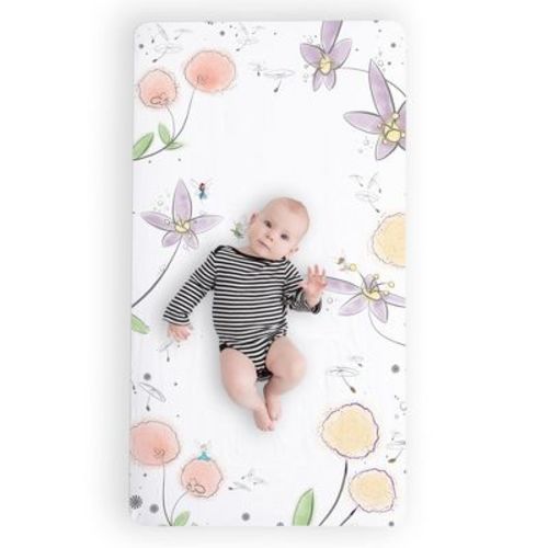 Jumpoff Jo - 100% Cotton Fitted Crib Sheet, Super Soft, For Standard Crib Mattresses And Toddler Beds - Fairy Blossom