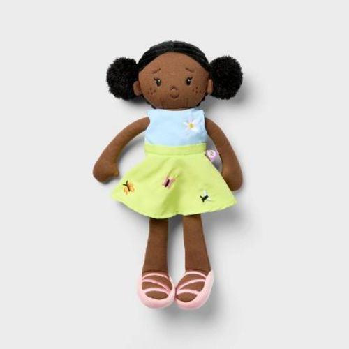 15" Soft Toddler Doll - Black Hair - Gigglescape™