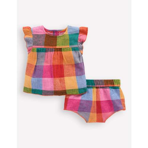 Woven Play Set-Multi Check
