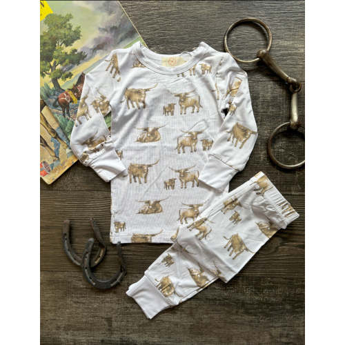 Longhorn Bamboo 2 Piece Pajama Set