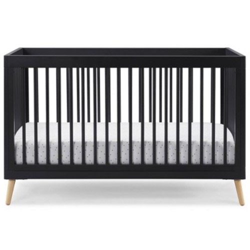 Delta Children Jordan 4-in-1 Convertible Crib, Color: Midnight Gray