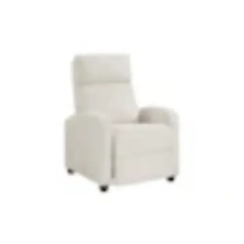 Ouray Beige Corduroy Reclining Chair | Living Spaces
