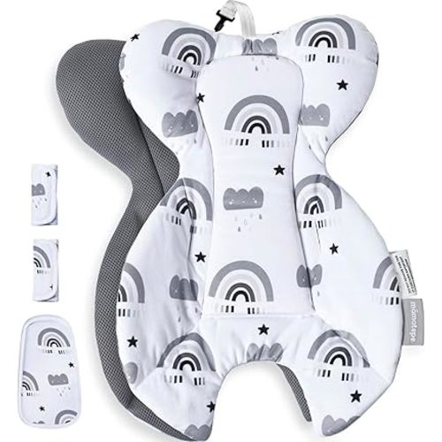 Infant Insert Compatible with 4moms RockaRoo and MamaRoo Multi-Motion Baby Swing for Newborn,Soft & Cool Mesh Fabric, Reversible Design,Newborn Insert with Head and Body Support,Machine Washable