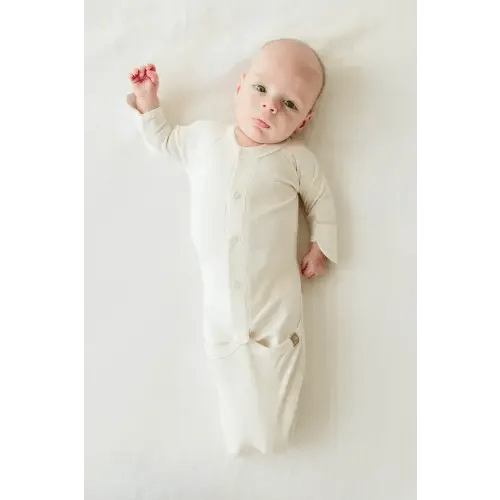 Goumikids Organic Baby Sleeper Gown - Cloud – goumikids