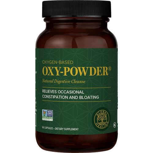 Global Healing Oxy-Powder Colon Cleanse, Constipation Relief for Women & Men, Magnesium Oxide Colon Cleanser & Detox for Weight Loss, Gut Cleanse Detox for Women and Men