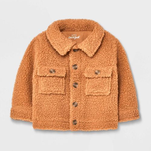 Baby Faux Shearling Jacket - Cat & Jack™ Light Brown, Size: 6-9M