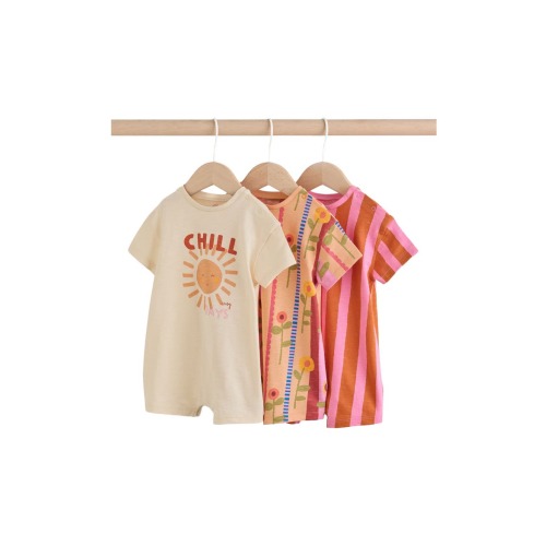Set of 3 Assorted Slogan Rompers