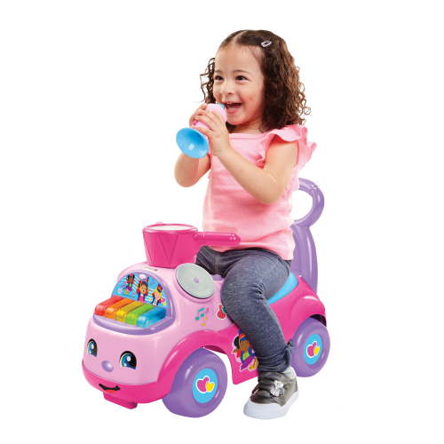 Fisher Price Little People Music Parade Heart Preschool Push Ride-On with Lights and Sounds