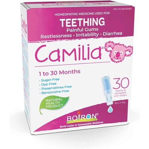 Boiron Camilia Baby Teething Relief Medicine, 30 Count (Pack of 1)