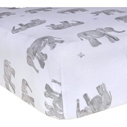Burt's Bees Baby Essential Organic Cotton Fitted Crib Sheet, Breathable for Boy Girl Standard Crib & Toddler Mattresses