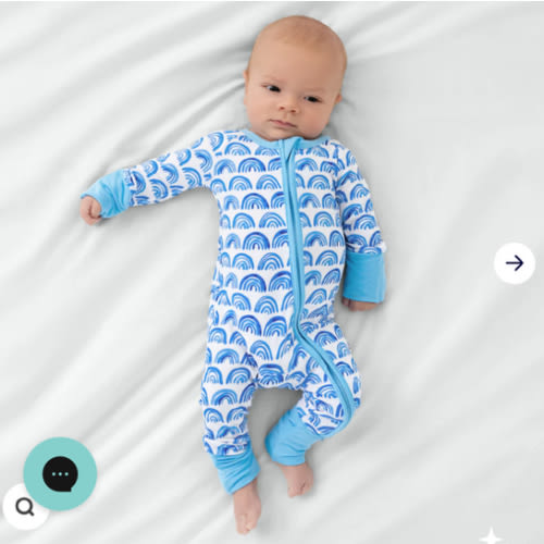 Blue Rainbows Zippy - Little Sleepies