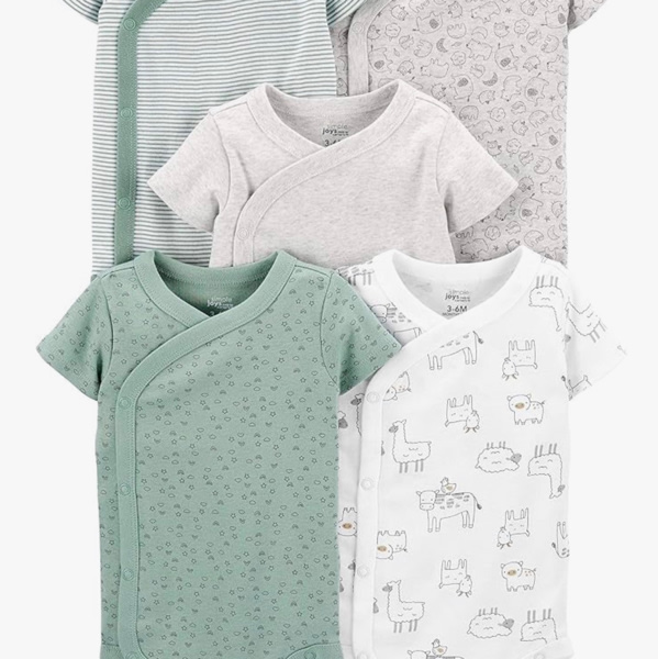 Simple Joys by Carter's unisex-baby 5-pack Side Snap Short-sleeve Bodysuit