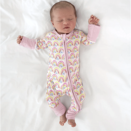 Pastel Rainbows Zippy - Little Sleepies