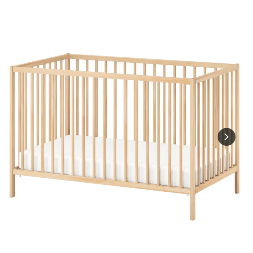 SNIGLAR Crib - beech - 27 1/2 x 52 "