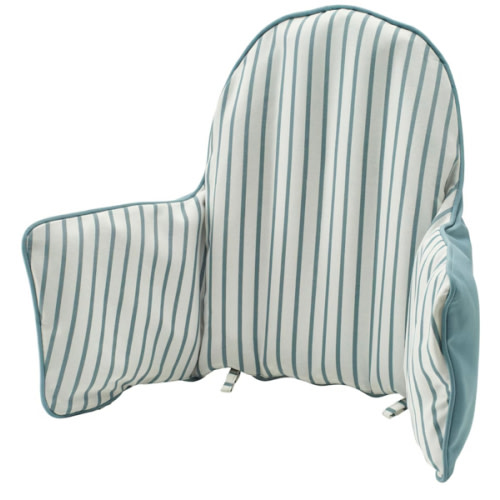 IKEA - ANTILOP High chair cushion and cover (Blue/White Stripe)