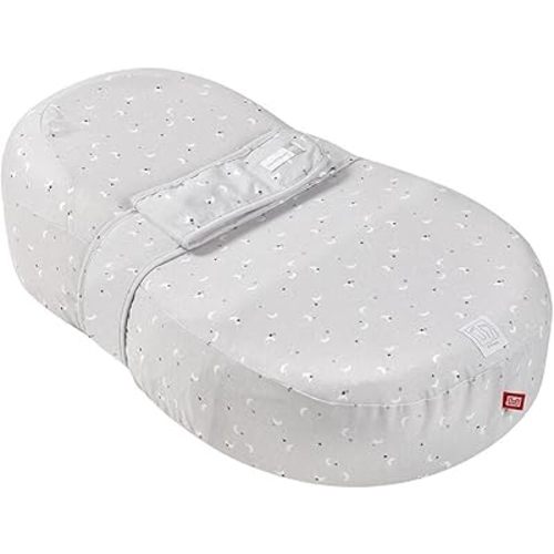 Red Castle, Cocoonababy, Cocoon Ergonomic Comfort Home Baby, Roll up and Container Found, Limits GERD, Facilitates intestinal Transit, Develops Motor Skills, Moon & Stars