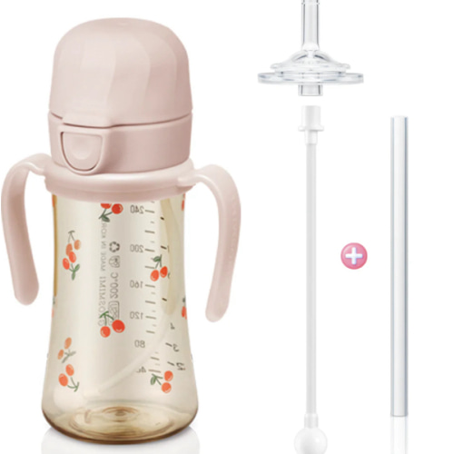 Grosmimi PPSU Straw Cup with Flip Top & Weight - 10oz (300ml) – Zezebaebae