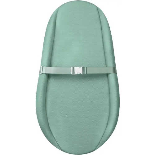 Contoured Changing Pad with Soft & Washable Cover, Waterproof Lining Foam Baby Changing Table Pads for Dresser Top, Secure with Security Strap and Two High Curved Sides, 32”×16”, Sage Green