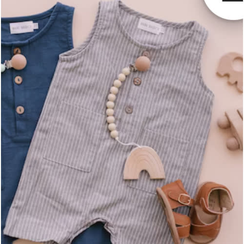 Babe Basics Cropped Linen Baby Romper