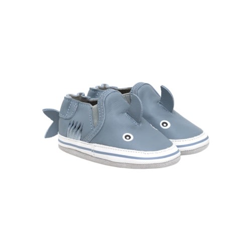 Kids' Sebastian Shark Crib Shoe, 0-6M