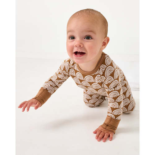 Rust Rainbows Crescent Zippy - Little Sleepies