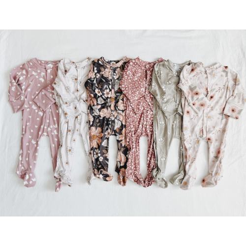 Spring Footie Collection,baby outfit, toddler outfit, soft pajamas, floral pajamas, girl set, clothing set, girl clothes